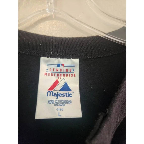 Men's Vintage 1990's T-Shirt Houston Astros‎ Team Logo Black Size L Short Sleeve - Picture 4 of 6